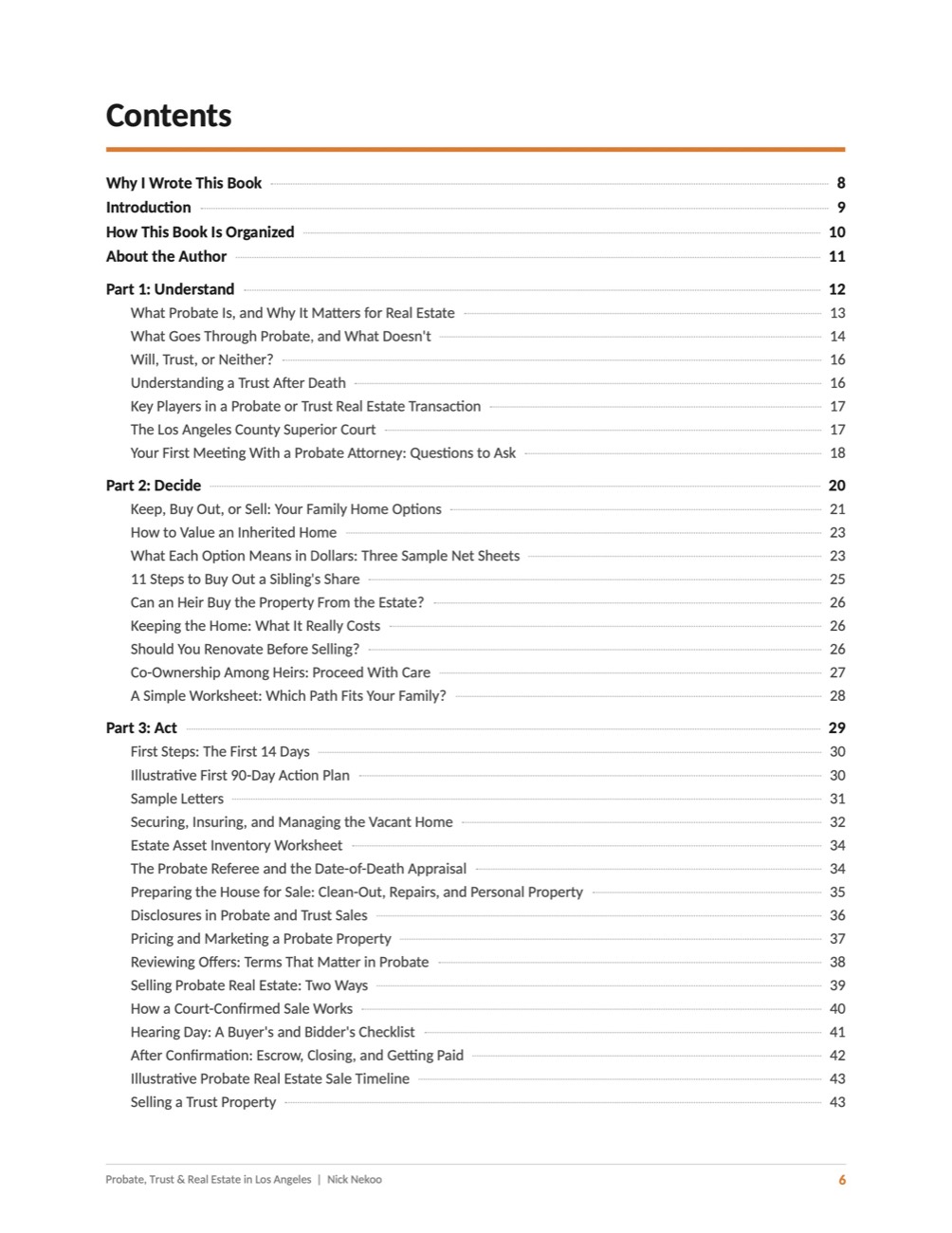 Page 6 of Probate, Trust & Real Estate in Los Angeles, by Nick Nekoo