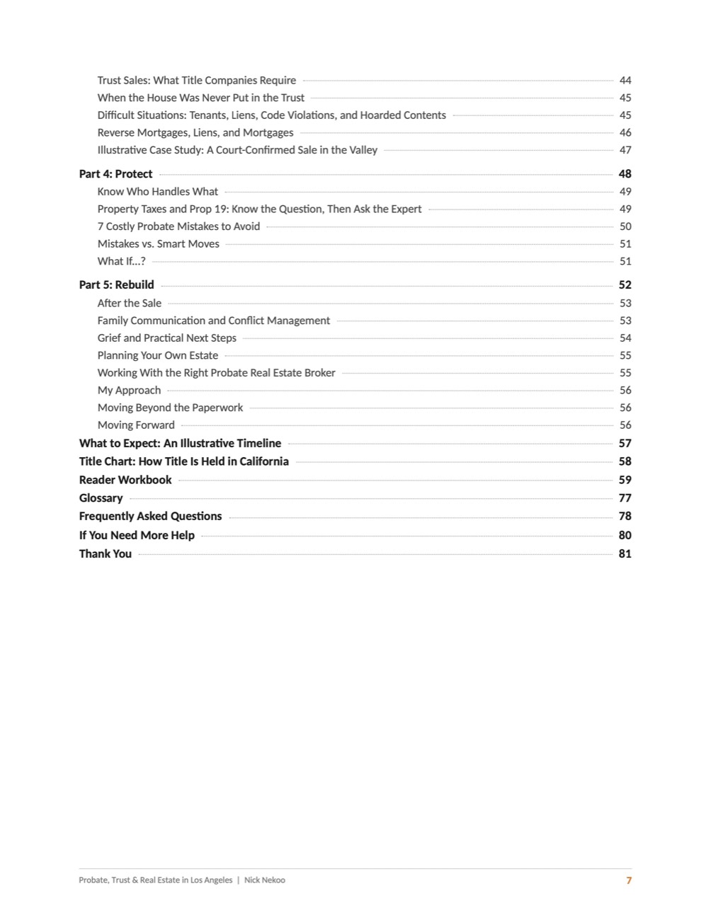 Page 7 of Probate, Trust & Real Estate in Los Angeles, by Nick Nekoo