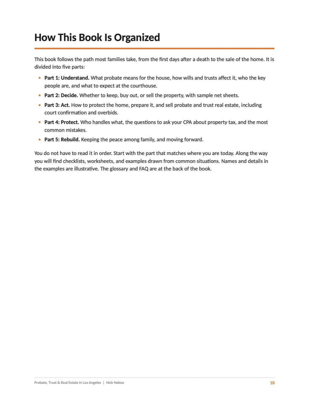 Page 10 of Probate, Trust & Real Estate in Los Angeles, by Nick Nekoo
